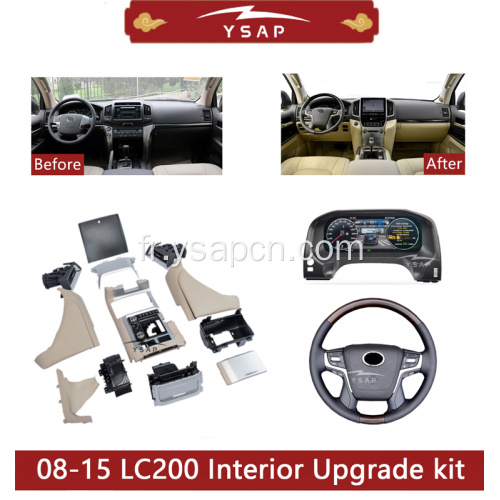 08-15 Kit de carrosserie de mise à niveau intérieur pour LC200